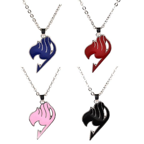Enamel Fairy Tail Guild Tattoo Symbol Anime Necklace (4 Options), New - Picture 1 of 9